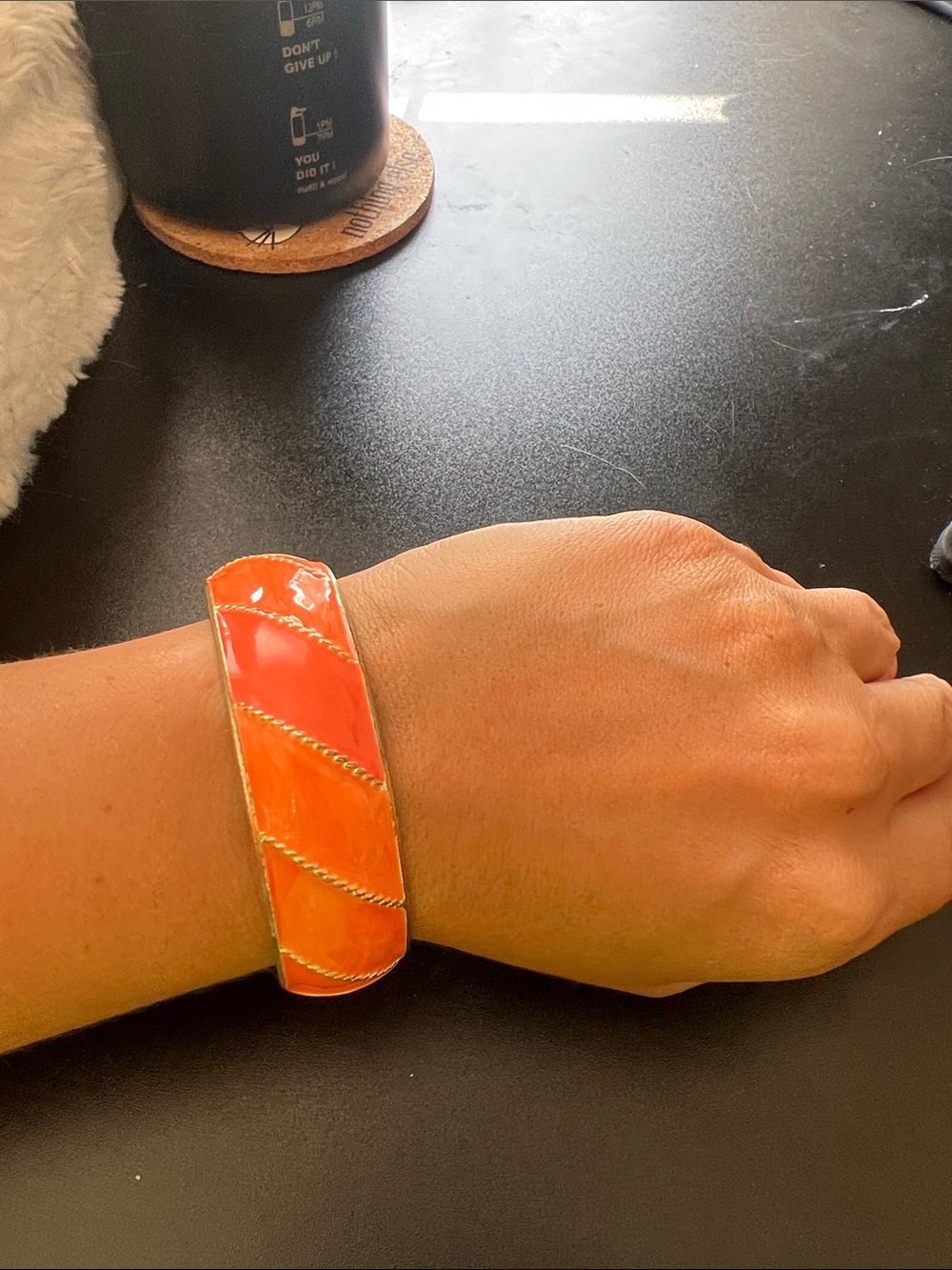 Nordstrom orange bangle bracelet